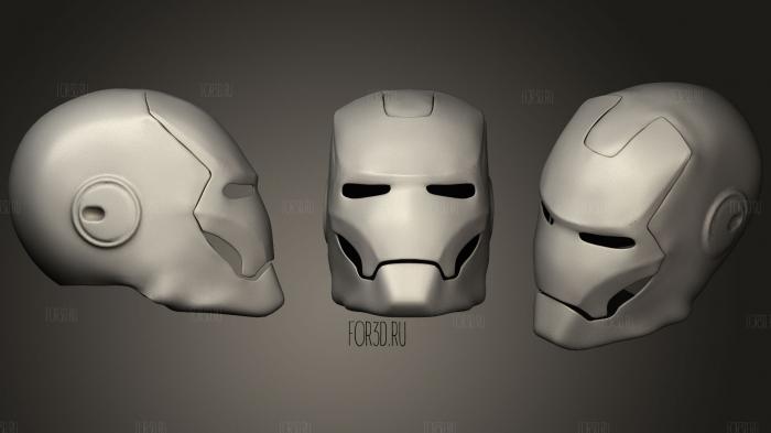iron man mask stl model for CNC